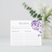 Oude Franse toile bloemrijke bruidsdouche recepten (Staand voorkant)