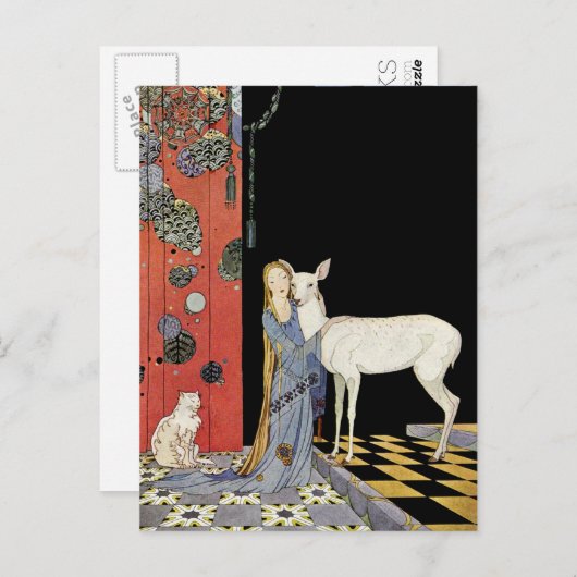 Oude Franse vliegdekwalvissen: Bonne-Biche Briefkaart (Voorkant / Achterkant)