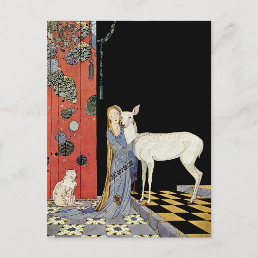 Oude Franse vliegdekwalvissen: Bonne-Biche Briefkaart (Voorkant)