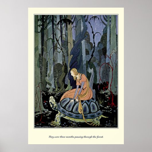 Oude Franse vliegers: door het bos Poster (Voorkant)