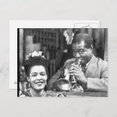 Oude Franse wijk jazzmuzikanten Briefkaart (Voorkant / Achterkant)