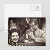 Oude Franse wijk jazzmuzikanten Briefkaart (Voorkant / Achterkant)