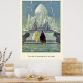 Oude Franstalige tapijten: Ze lopen zij aan zij Poster (Keuken)