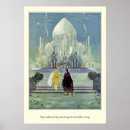 Oude Franstalige tapijten: Ze lopen zij aan zij Poster