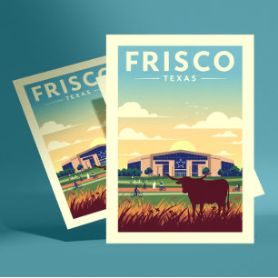 Oude Frisco Texas Briefkaart