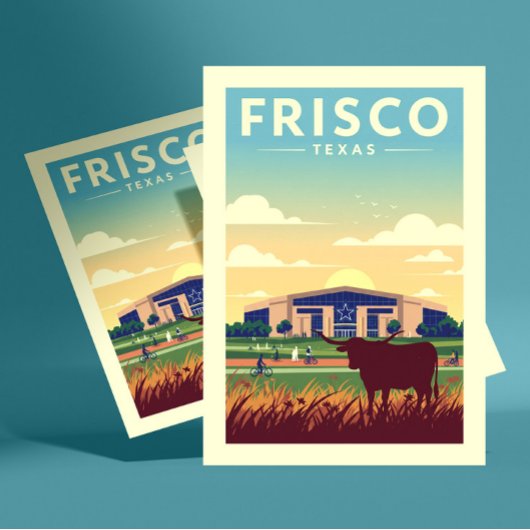 Oude Frisco Texas Briefkaart