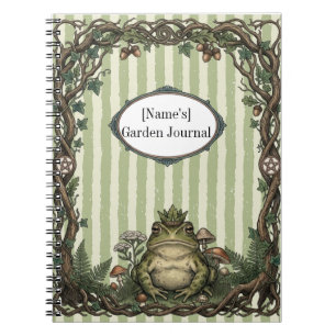 Oude Frog King Botanisch Dagboek Notitieboek