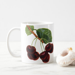 Oude Fruit Voedingsmiddelen, Rijpe Kersen van een Koffiemok