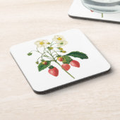 Oude Fruitbessen Voedsel Aardbeien door Redoute Drankjes Onderzetter (Linkerzijde)