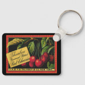 Oude Fruitkist Label Kunst, Thurber Kersen Sleutelhanger (Voorkant)