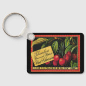 Oude Fruitkist Label Kunst, Thurber Kersen Sleutelhanger (Achterkant)