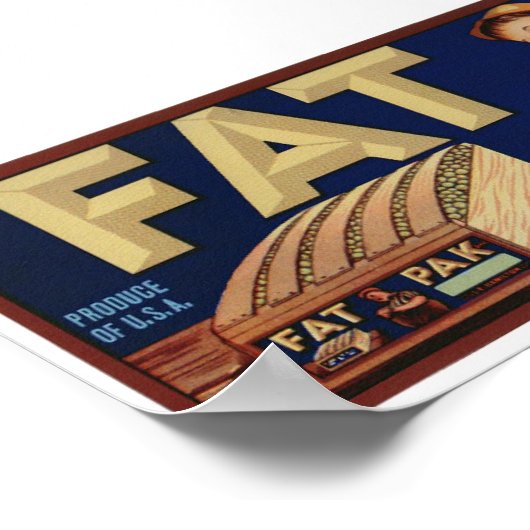  oude fruitkratenetiketten poster (Hoek)