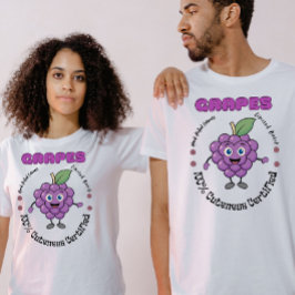 Oude Fruitlabel Handgeplukte Druiven T-shirt