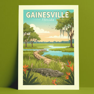 Oude Gainesville Florida Briefkaart
