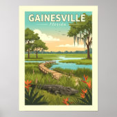Oude Gainesville Florida Poster (Voorkant)