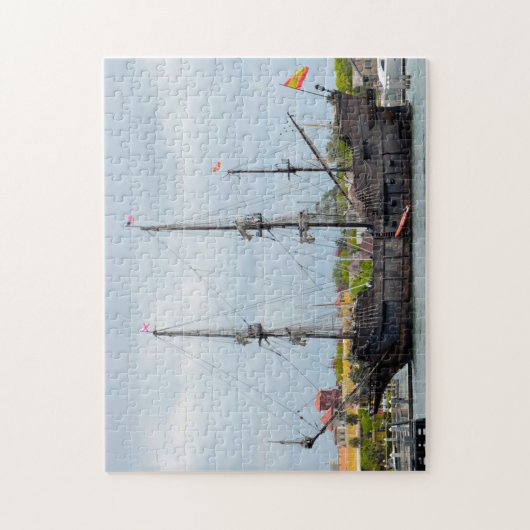Oude Galleon Ship Florida. Legpuzzel (Verticaal)