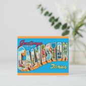 Oude Galveston Texas ansichtkaart Briefkaart (Staand voorkant)