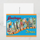 Oude Galveston Texas ansichtkaart Briefkaart (Voorkant / Achterkant)