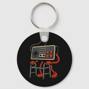 Oude Gamer Retro Videogame Oude Gamer 80s 90s Vide Sleutelhanger