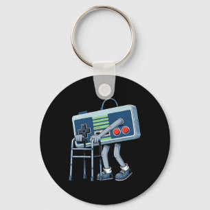 Oude Gamer Retro Videospel Oude Gamer 80s Grappig Sleutelhanger
