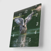 Oude Gans Wing Actie Wandklok (Hoek)