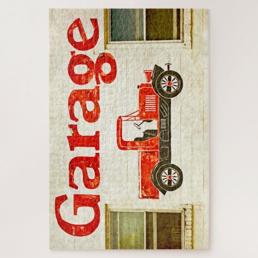 Oude garage legpuzzel (Verticaal)