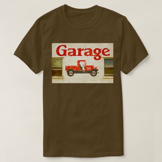 Oude garage t-shirt (Design voorkant)