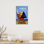 Oude Garda Italië Europa Lucht Reis Poster (Keuken)