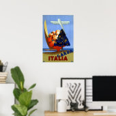 Oude Garda Italië Europa Lucht Reis Poster (Thuiskantoor)