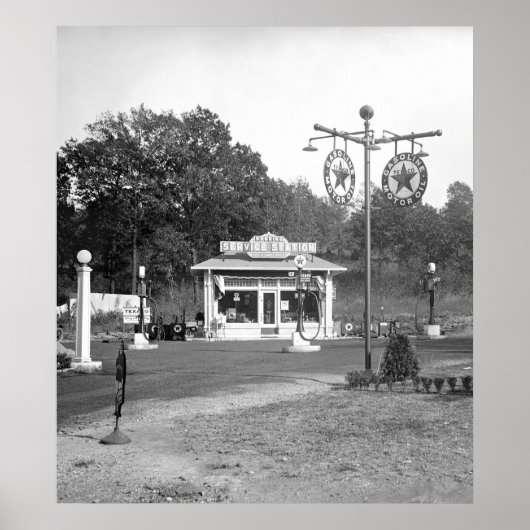 Oude gasinstallatie 1925 poster (Voorkant)