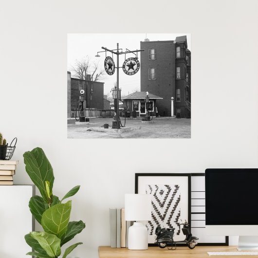 Oude gasinstallatie 1925 poster (Thuiskantoor)