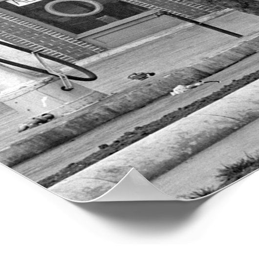 Oude gasinstallatie 1925 poster (Hoek)