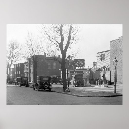 Oude gasinstallatie 1925 poster (Voorkant)
