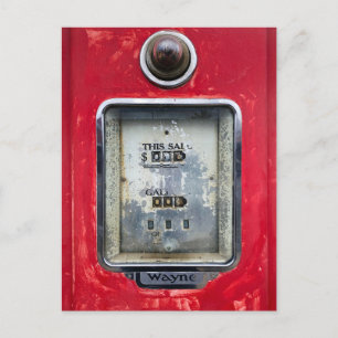 Oude gaspomp briefkaart