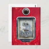 Oude gaspomp briefkaart (Voorkant / Achterkant)