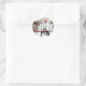 Oude gaspomp - route 66 ronde sticker (Tas)