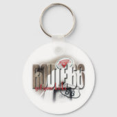 Oude gaspomp - route 66 sleutelhanger (Voorkant)