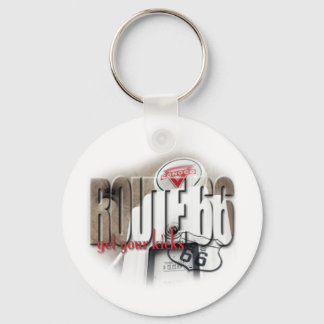 Oude gaspomp - route 66 sleutelhanger