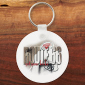 Oude gaspomp - route 66 sleutelhanger (Voorkant)