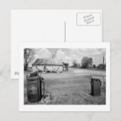 Oude gaspompen briefkaart (Voorkant / Achterkant)