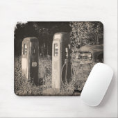 Oude gaspompen muismat (Met muis)