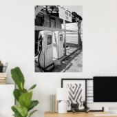 Oude gaspompen poster (Thuiskantoor)