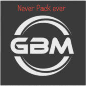 Oude gbm-sticker met motto sticker (Voorkant)