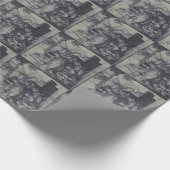 Oude Geboorte scène van Jezus Christus Cadeaupapier (Hoek)