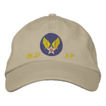 Oude geborduurde Air Force pet