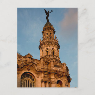 Oude gebouw Spits, Havana, Cuba Briefkaart