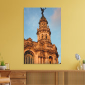 Oude gebouw Spits, Havana, Cuba Canvas Afdruk (Insitu (Woonkamer))