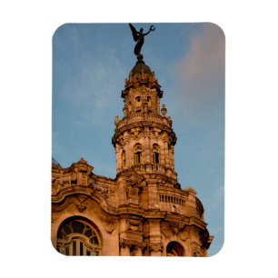 Oude gebouw Spits, Havana, Cuba Magneet