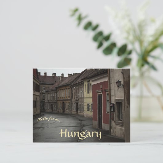 Oude gebouwen in Sopron Hongarije Briefkaart (Staand voorkant)