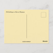 Oude gebouwen in Sopron Hongarije Briefkaart (Achterkant)